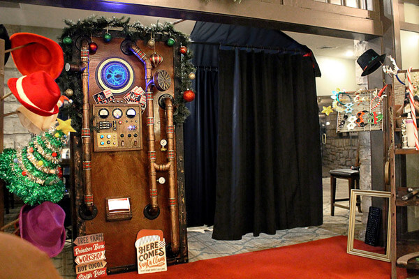 Christmas holiday party Steampunk Photo Booth