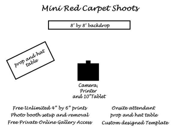 Mini Red Carpet Photo Booth Wedding And Event Shoots Rental
