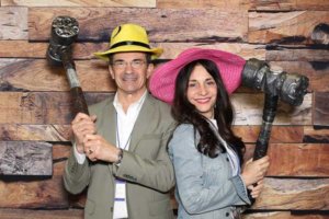 Corporate rustic event party red carpet photo booth rental
