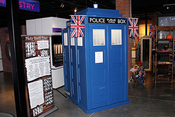 Doctor Who Tardis wedding photo booth rental in Kansas City.