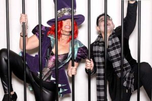 Jail house prison bars party photo booth rental
