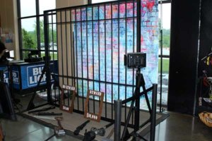 Jail bars locked up photo booth rental