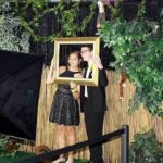 red carpet jungle theme photo booth wedding event rental.