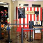 carnival themed red carpet photo booth shoot