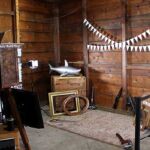 Rustic country wedding party photo booth rental
