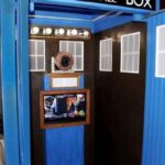 Interior of our Dr Who Tardis police box wedding photo booth Interior of our Dr Who Tardis police box wedding photo booth.
