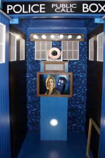 Doctor Who Tardis photo booth wedding party photo booth rental interior Doctor Who Tardis photo booth wedding party photo booth rental interior