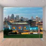 Kansas City Skyline Red Carpet Photo Booth Backdrop Rental