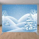 Winter Days Holiday Photo Booth Rental Backdrop