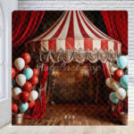 Carnival Circus Tent Photo Booth Backdrop