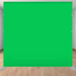 Fabric green screen photo booth party backdrop
