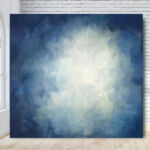 Classic blue photography shoot photo booth backdrop