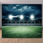 Sports field stadium baseball football backdrop soccer